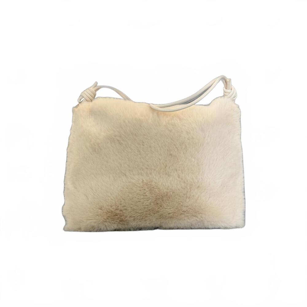 NEW CEJON ariana plush hobo bag in winter white